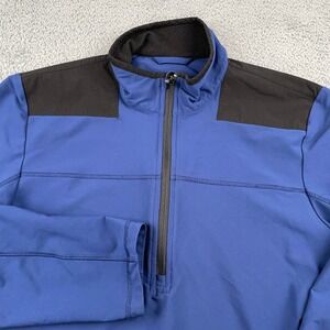 Vineyard Vines Pullover Mens Medium Blue 1/4 Zip Performance Sweatshirt Golf